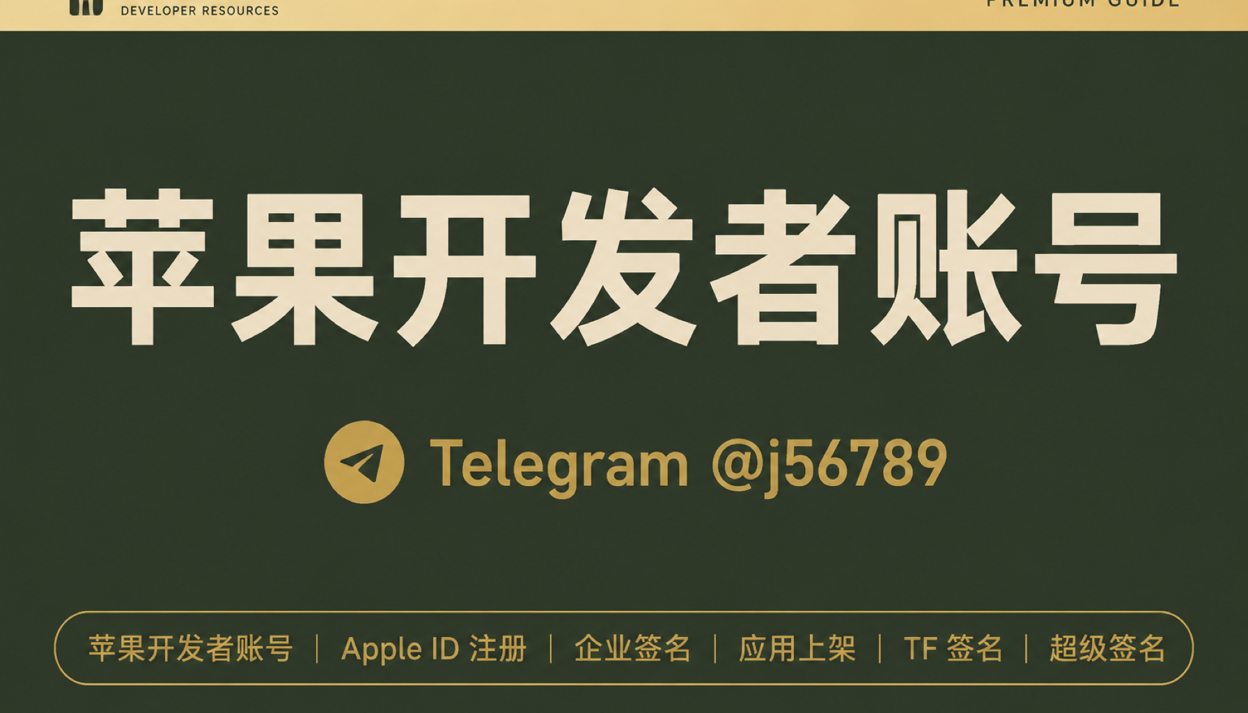 苹果开发者账号 1
