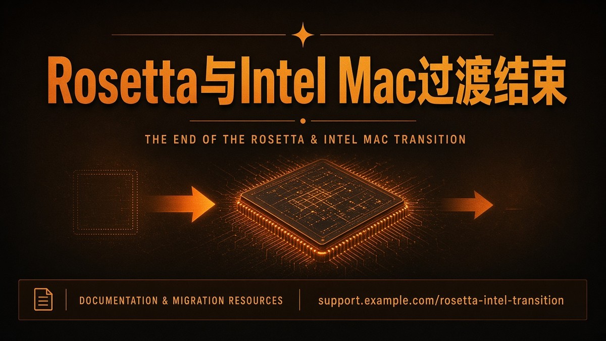 Rosetta结束与Intel Mac过渡｜macOS 27仅支持Apple芯片与SDK最低要求（2026）