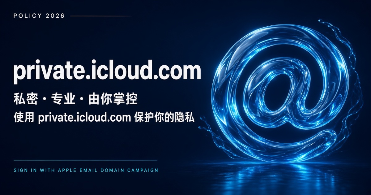 Sign in with Apple 新域名 private.icloud.com｜邮箱校验与白名单改造指南（2026）